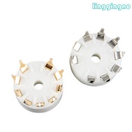 RR High-Quality Copper-Plated Tin-Phosphor Tube Sockets for 12AX7 12AT7 12AU7 ECC83 ECC82 E88CC 6922