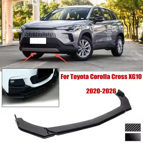 5pcs Front Bumper Shovel For Toyota Corolla Cross XG10 2020-2026 Spoiler Front Bumper Deflector Anti