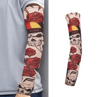 【Shop with Confidence】 1PC Dark Style Joker Tattoo Arm Sleeves Sun Protection Arm Cover Seamless Out