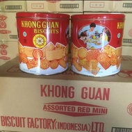 Khong Guan Canned Assorted Red Mini 650gr Khong Guan Canned Biscuits