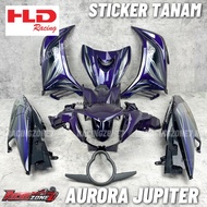 YAMAHA LC135 AURORA JUPITER MX COVER SET/ LC135 V2 V3 V4 V5 V6 V7 AURORA ARORA/ AURORA PURPLE MERAH 