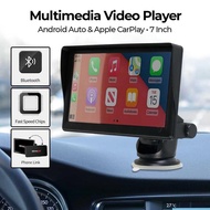 Layar Monitor Mobil 7 Inch Multimedia Video Player Wireless Support Android Auto Car Play - Elvoir S