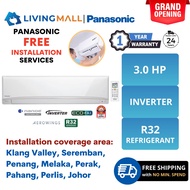 Panasonic Air Conditioner X-Deluxe Inverter R32 (3.0HP) CS/CU-XPU28XKH Pendingin Hawa Aircond 冷气机