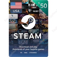 USA Steam US Wallet Steam Games PC Handheld Steam wallet Code 10/20/50/100 USD EUR