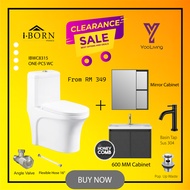 Sorento & Mocha Italy- ONE PIECE TWISTER WC & BASIN CABINET 5 IN 1 (MWC7602) | SUPER WORTH VALUE BUY