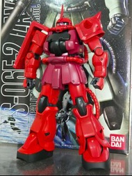 MG 渣古 MS-06F-2 Zaku II F2 全噴上色紅彗星配色加半消光有畫線,磨水口,齊武器,書,盒,散件地鐵站交收