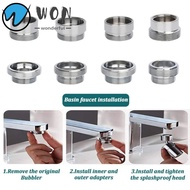 WON Water Filter Adapter, 18/20/22/24mm To 22mm With Washer Faucet Adapter Set,  Metal Tap Aerator C