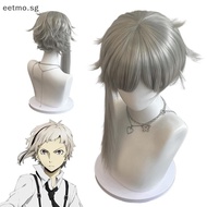 [eetmo] High Quality Bungo Stray Dogs Cosplay Atsushi Nakajima Cosplay Wig Short Fln Grey Heat Resis