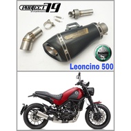 Project79 Exhaust Benelli LEONCINO 500 Short Slip on Piping Muffler Stainless Steel Project79 QPM02C