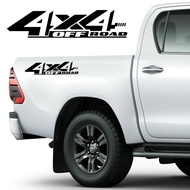 2pcs 4x4 Off-road Car Sticker Pickup Truck Vinyl Decoration Decals for Isuzu Dmax Ford Ranger F150 T