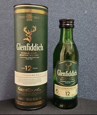 Glenfiddich  12 Year Old - 5cl Miniature