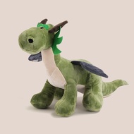 Green Plush Dinosaur Toy Soft Stuffed Dragon Doll Bedroom Decoration Boys Children Gift Realistic Fl