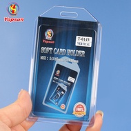 10pcs Soft ID Holder ID Case Vertical 54*90mm T-014V Work Card Sleeve Name Tag Yopsun Brand