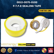 12MM x 0.075MM x 0.1MM -PTFE THREAD SEAL TAPE / WATER PIPE WHITE P.T.F.E. SEAL TAPE / TAPE PUTIH