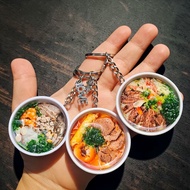 Handmade gift keychain 13 Piece (add name or upon request) Vietnamese cuisine Diy keychain Vermicell
