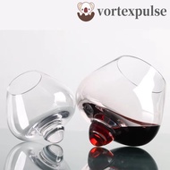 VORTEXPULSE Irregular   Glass, Rotating Tumbler Cognac Glasses Cup, Household European Style Transpa