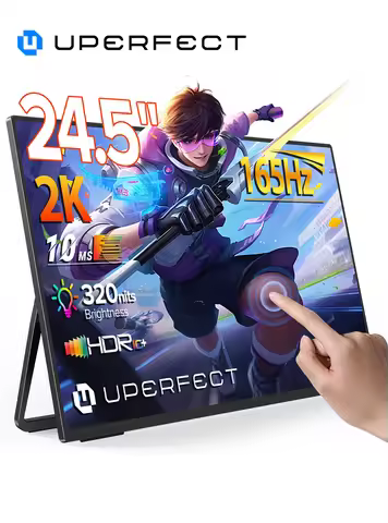 UPERFECT UMax 24 2K Touchscreen Portable Desktop Monitor 24.5” 165Hz Wall Mounted IPS Computer Gamin