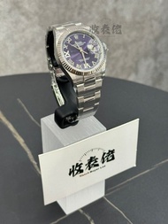 【2025全新】ROLEX 勞力士 恒動日誌型 DATEJUST 126234-0022 126234 126234VI 茄紫色 鑲鑽18K金羅馬數字VI及IX
