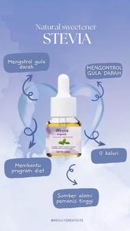 NEW STEVIA NATURAL SWEETENER ORGANIK PENGANTI GULA