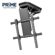 50-85" Ceiling TV LIFT Electric Remote Control Rotating Bracket Support Motorized Stand High Low Adj