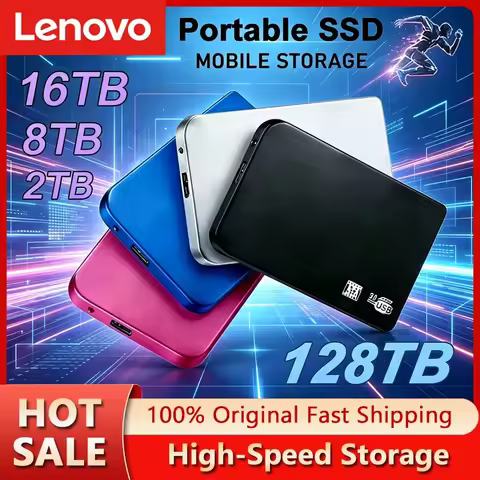 Lenovo Mijia High-speed 4TB 8TB 16TB SSD Portable External Solid State Hard Drive USB3.0 Interface 1
