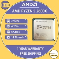 USED AMD Ryzen 5 2600X R5 2600X 3.6 GHz Six-Core Twelve-Thread 95W CPU Processor YD260XBCM6IAF Socket AM4 no fan