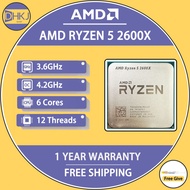 USED AMD Ryzen 5 2600X R5 2600X 3.6 GHz Six-Core Twelve-Thread 95W CPU Processor YD260XBCM6IAF Socke