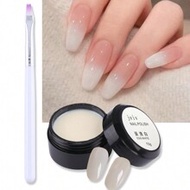 15g Egg White Protein Gel Nail Polish (With Brush), Gradient Jelly Cream UV Gel Nail Polish, Natural