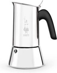 Bialetti - New Venus Induction Stovetop Coffee Maker Suitable for all Types of Hobs Stainless Steel