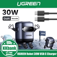 UGREEN Robot 30W USB C Charger GaN PD Fast Charger Block Compact Wall Charger Power Adapter