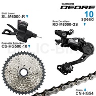 SHIMANO DEORE M6000 10 Speed Groupset with Shifter SL-M6000-R Rear Derailleur RD-M6000 Cassette Spro