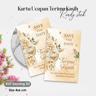 [100 PCS] THANK YOU CARD & THANK YOU CARD – LOVE WEDDING SOUVENIR 03
