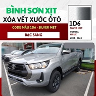 Sơn Xịt Xóa Vết Xước Cho Xe TOYOTA HILUX Màu BẠC SÁNG code 1D6 - SILVER MET Chính Hãng OH PAINT Chất