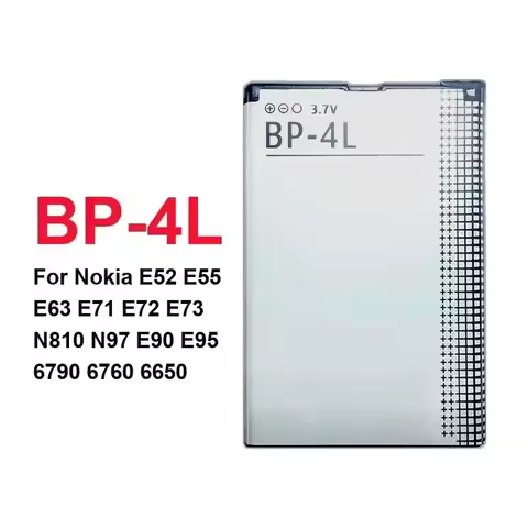 Mobile Phone Battery 1500mAh High-Capacity BP-4L For Nokia E52 E55 E63 E71 E72 E73 N810 N97 E90 E95 