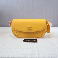 (READY ORIGINAL) Coach Emmy Leather Saddle Bag in Canary