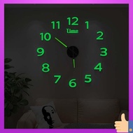 wall clock Creative glow-in-the-dark wall clock, silent clock in bedroom, living room, light luxury wall watch, no punch, home clock, wall clock, wall clock