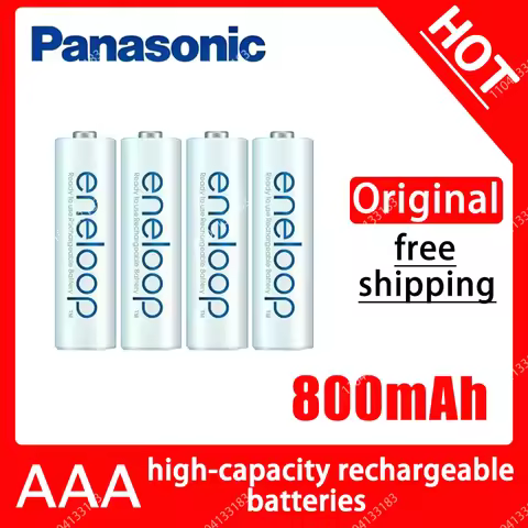 Panasonic Eneloop 800mAh AAA 1.2V NI-MH Rechargeable Batteries For Electric Toys Flashlight Camera P