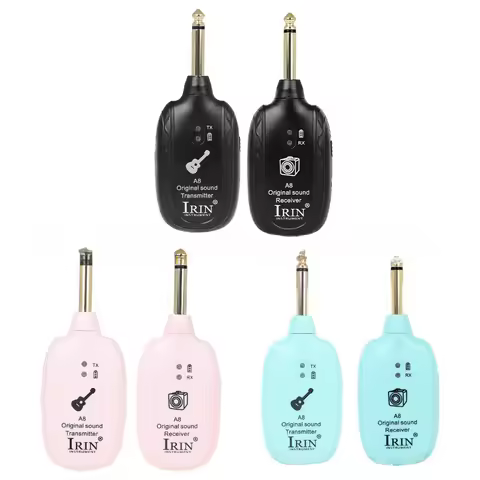 IRIN A8 Wireless Guitar System 30M Transmission 5ms Low Latency for Electric Guitar Bass Violin Rech
