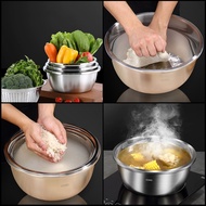 Set of 4 mixing bowls 24 26 28 30cm CCKO CK9788 and 1 premium vegetable and fruit washing basket 30c