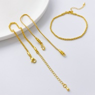 Universal Bracelet Matte Golden Snake Bone Twist