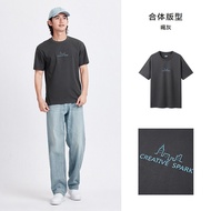 เสื้อยืดคอกลมแขนสั้น Semir Pure Cotton สำหรับผู้ชาย ทรงหลวม สไตล์ลำลอง แฟชั่นฤดูร้อน ลายพิมพ์ ผ้าถัก