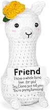 NEVERNERVE Funny Llama Friend Gifts Birthday Gifts for Women Men, Best Friend Friendship Gift Mother