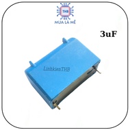 Induction cooker capacitor 3uF 275VAC 400VDC blue vertical type