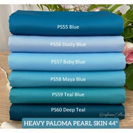 🌺8.3/KAIN ELA HEAVY PALOMA PEARL SKIN DULL SATIN JAPAN(PS39-PS57)/HARGA UNTUK 0.5 METER/MURAH/PEARL 