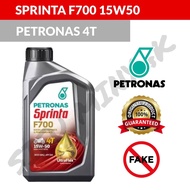 100% ORIGINAL PETRONAS SPRINTA 4T F700 15W50 ENGINE OIL MOTORCYCLE MINYAK HITAM MOTOR YAMAHA OIL FILTER