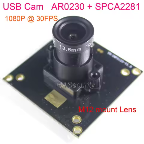 USB camera 1/2.7" Aptina AR0230 CMOS sensor +M12 Lens