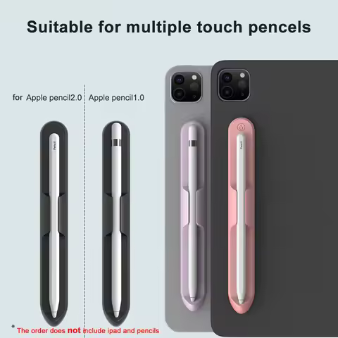 Silicone Pencil Holder for iPad Mini A17 Pro 11 13 M4 M2 Air 10.9 12.9 Magnetic Pen slot for iPad 10