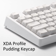 Pudding Keycaps Set, XDA Profile, PBT/PC Material, Double Shot, Compatible for ISO ANSI Layout 60/65