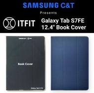 原裝 藍色 三星 Samsung C&T | ITFIT Galaxy Tab S7 FE 12.4" Book Cover 書本式保護套 - Blue ITFITBKCS7FEBL