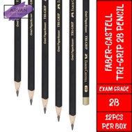 Faber-Castell Tri-Grip 2B Pencil Gold - Pensel 2B (Box of 12's)